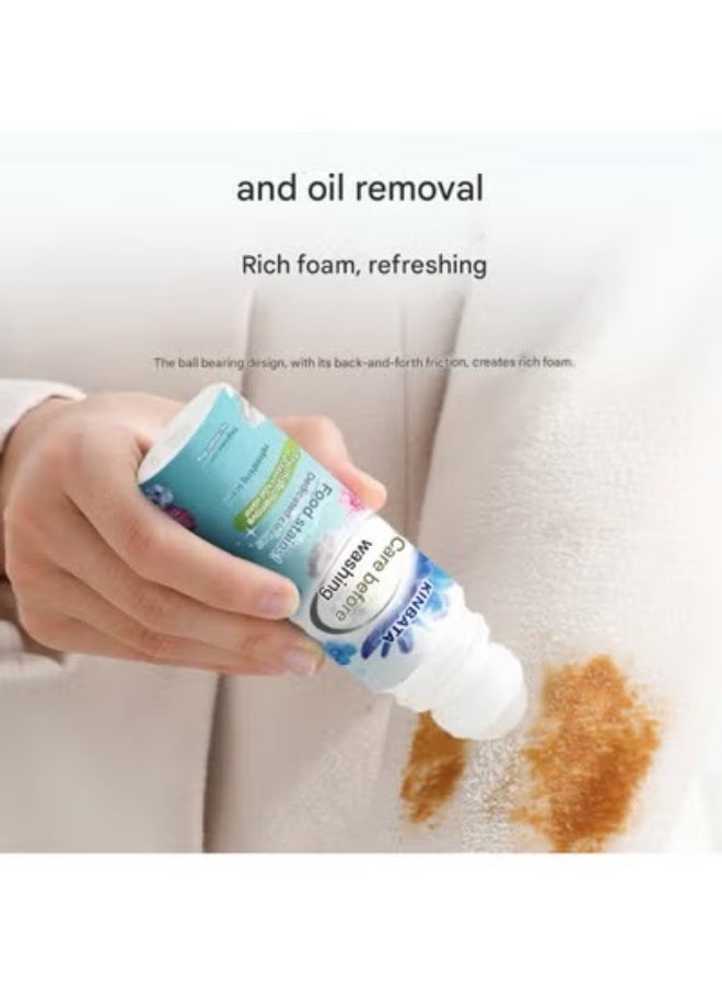 كينباتا مزيل بقع الشحوم والطعام من الملابس - عصا معالجة ما قبل الغسيل سهلة الاستخدام بالرول، مزيل شحوم للتنظيف العميق للعناية اليومية بالأقمشة، 100 غرام - Image 3